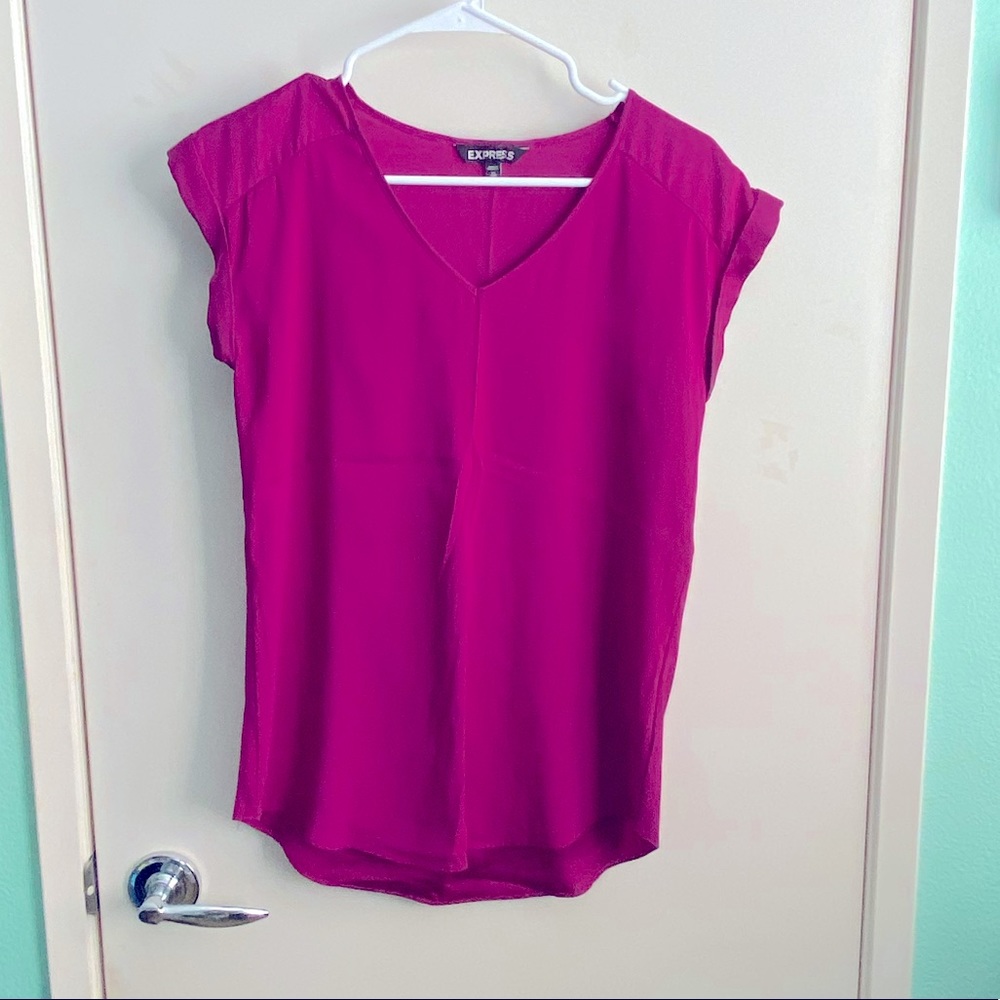 3for20 Magenta Express Satin Blouse